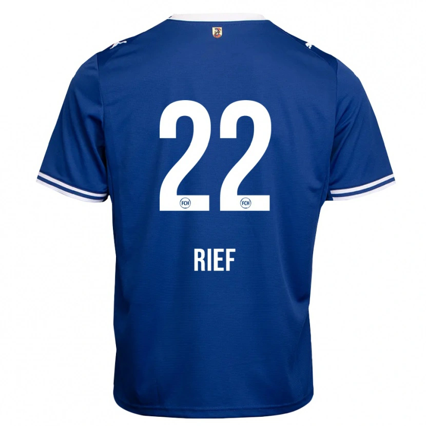 Danxen Dames Eugen Rief #22 Koninklijk Blauw Wit Uitshirt Uittenue 2026/27 T-Shirt België