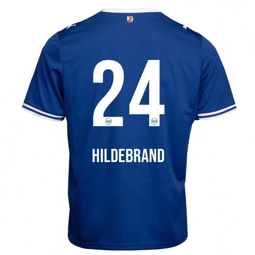 Danxen Dames Jan Hildebrandt #24 Koninklijk Blauw Wit Uitshirt Uittenue 2026/27 T-Shirt België