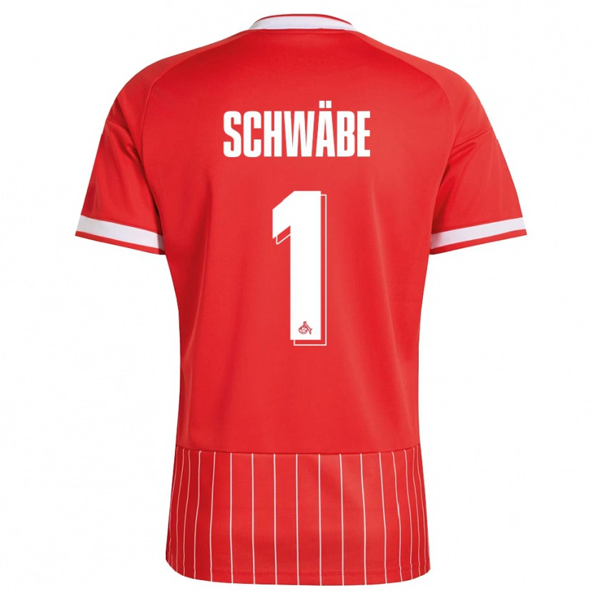 Danxen Dames Marvin Schwäbe #1 Rood Wit Groen Uitshirt Uittenue 2026/27 T-Shirt België