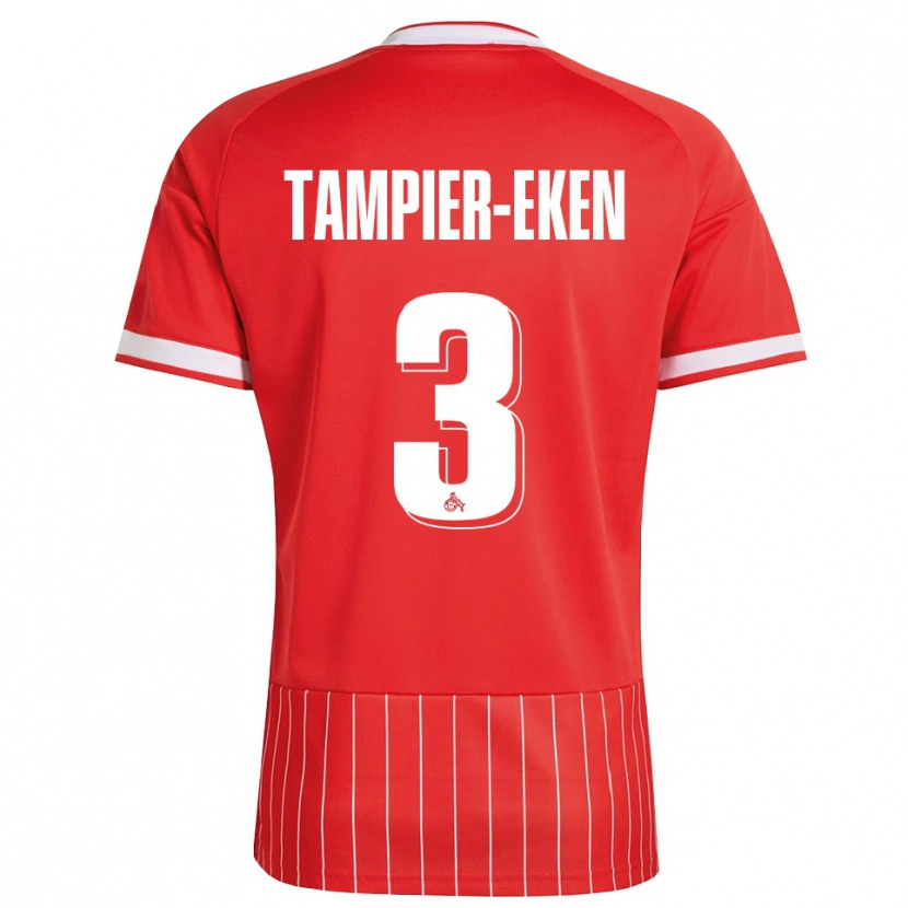 Danxen Dames Pierre Tampier-Eken #3 Rood Wit Groen Uitshirt Uittenue 2026/27 T-Shirt België