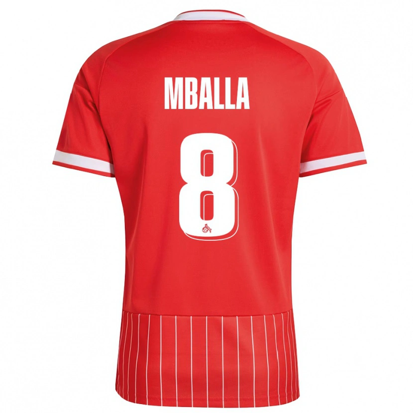 Danxen Dames Loiks Mballa #8 Rood Wit Groen Uitshirt Uittenue 2026/27 T-Shirt België