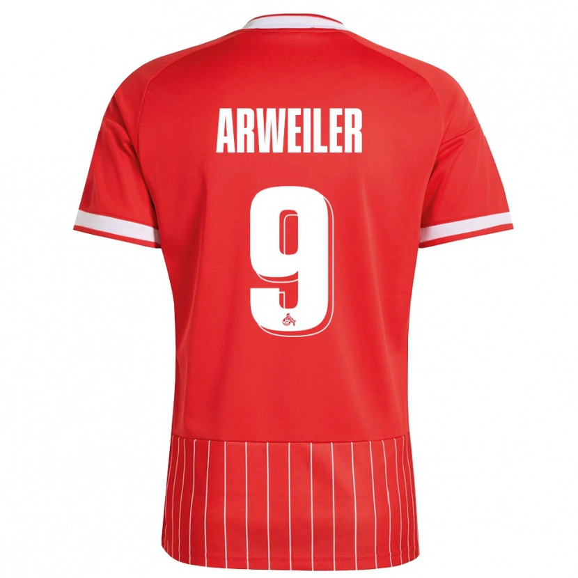 Danxen Dames Jonas Arweiler #9 Rood Wit Groen Uitshirt Uittenue 2026/27 T-Shirt België