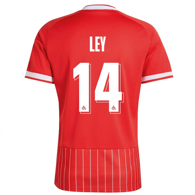 Danxen Dames Benjamin Ley #14 Rood Wit Groen Uitshirt Uittenue 2026/27 T-Shirt België