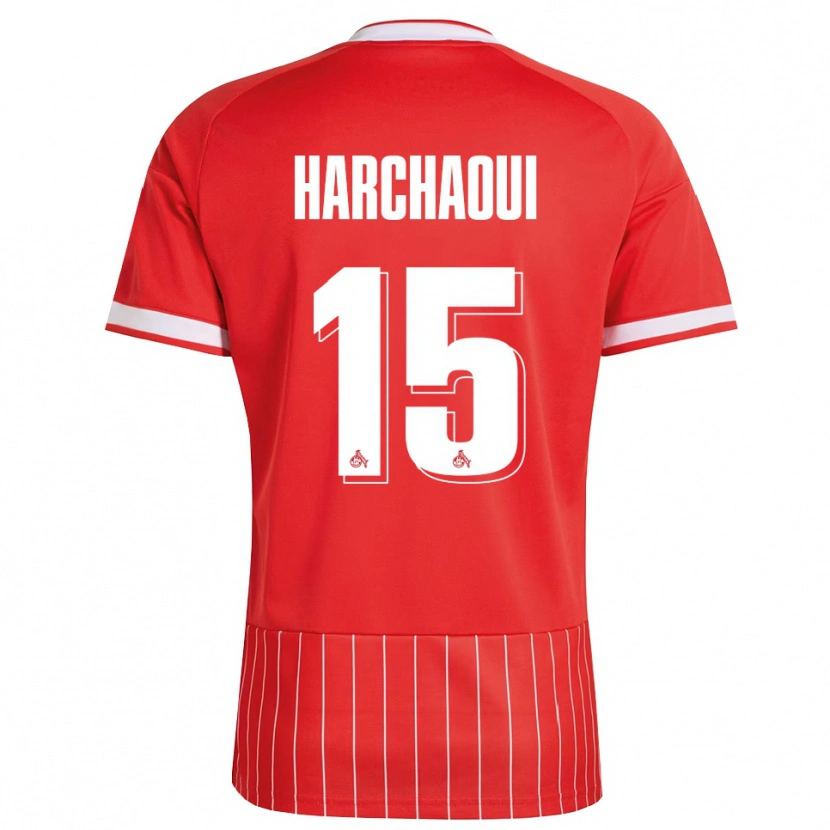Danxen Dames Fayssal Harchaoui #15 Rood Wit Groen Uitshirt Uittenue 2026/27 T-Shirt België