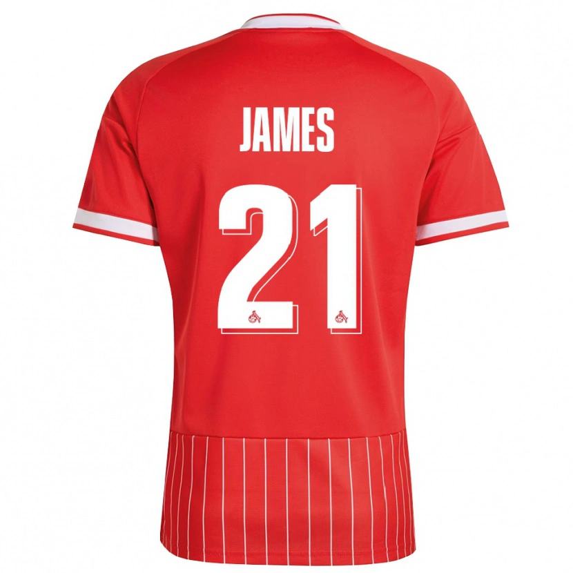 Danxen Dames Martin James #21 Rood Wit Groen Uitshirt Uittenue 2026/27 T-Shirt België