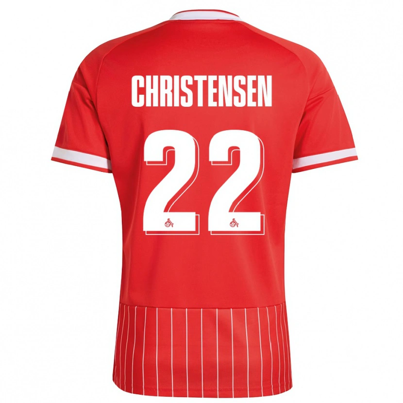 Danxen Dames Jacob Christensen #22 Rood Wit Groen Uitshirt Uittenue 2026/27 T-Shirt België