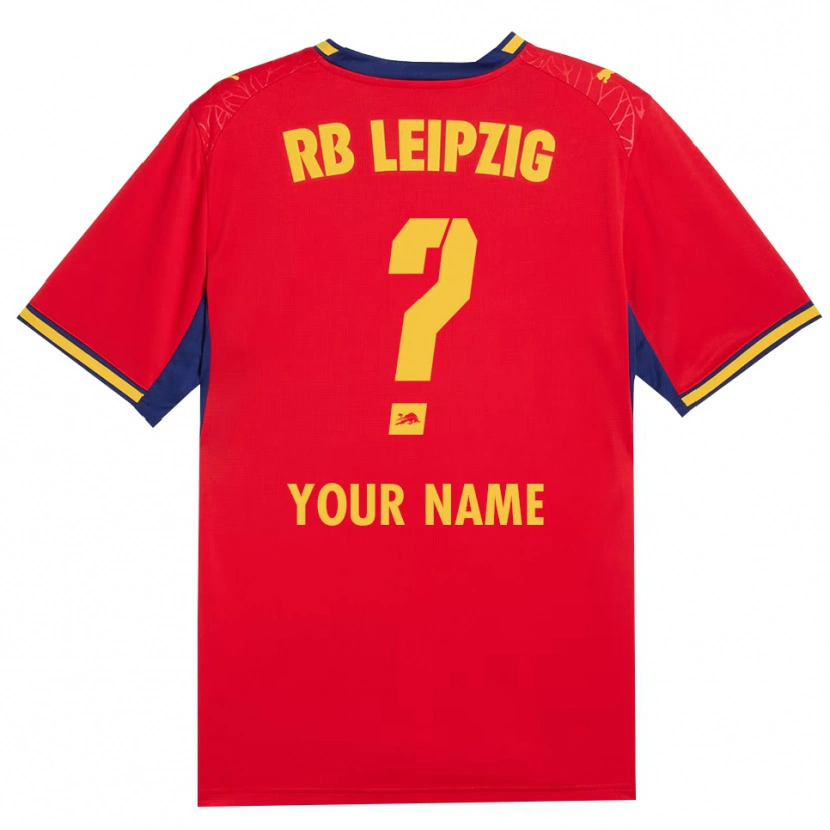 Danxen Dames Uw Naam #0 Rood Geel Koninklijk Blauw Uitshirt Uittenue 2026/27 T-Shirt België