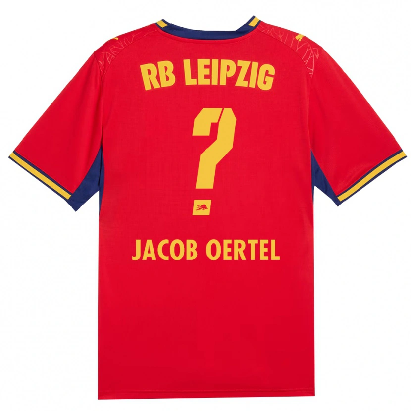 Danxen Dames Paul Jacob Oertel #0 Rood Geel Koninklijk Blauw Uitshirt Uittenue 2026/27 T-Shirt België