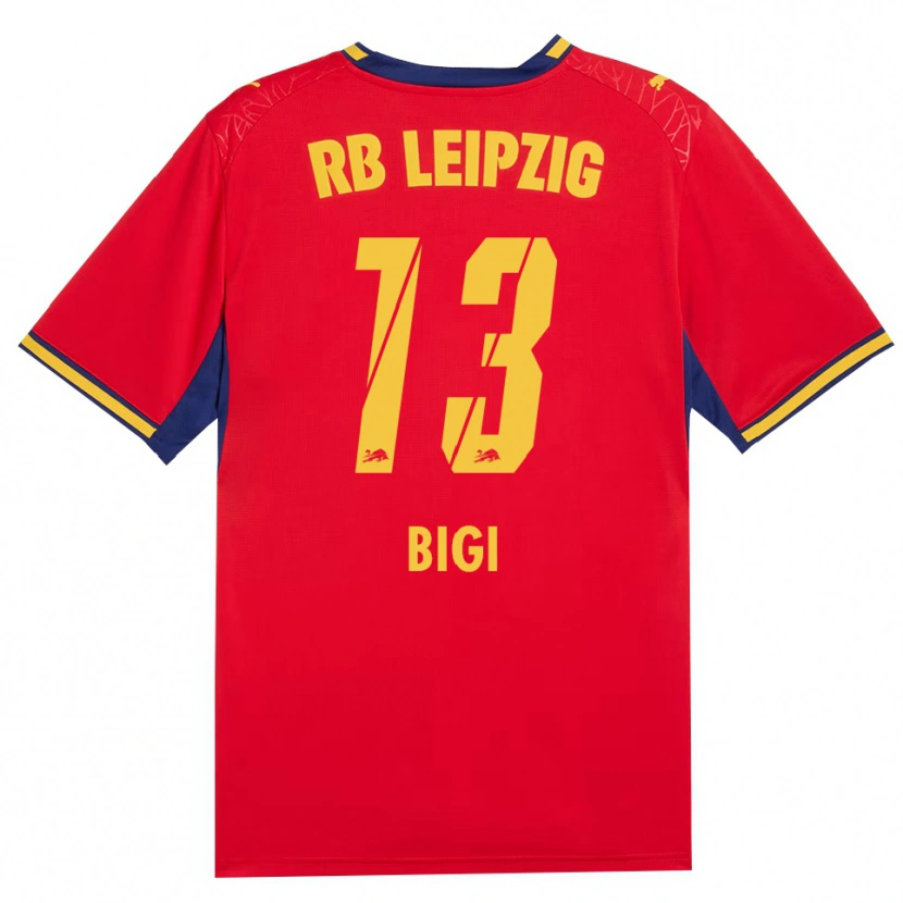 Danxen Dames Samim Bigi #13 Rood Geel Koninklijk Blauw Uitshirt Uittenue 2026/27 T-Shirt België