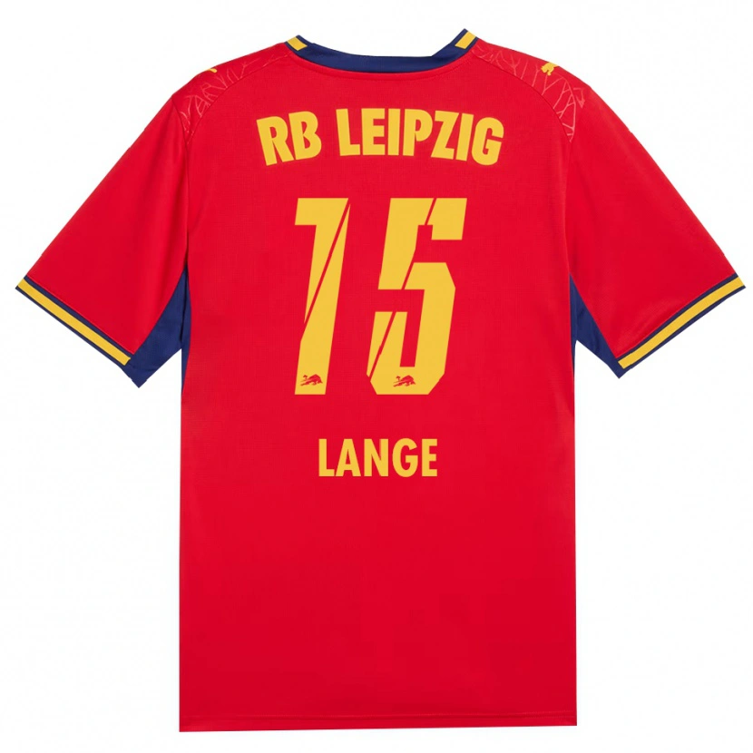 Danxen Dames Oskar Lange #15 Rood Geel Koninklijk Blauw Uitshirt Uittenue 2026/27 T-Shirt België