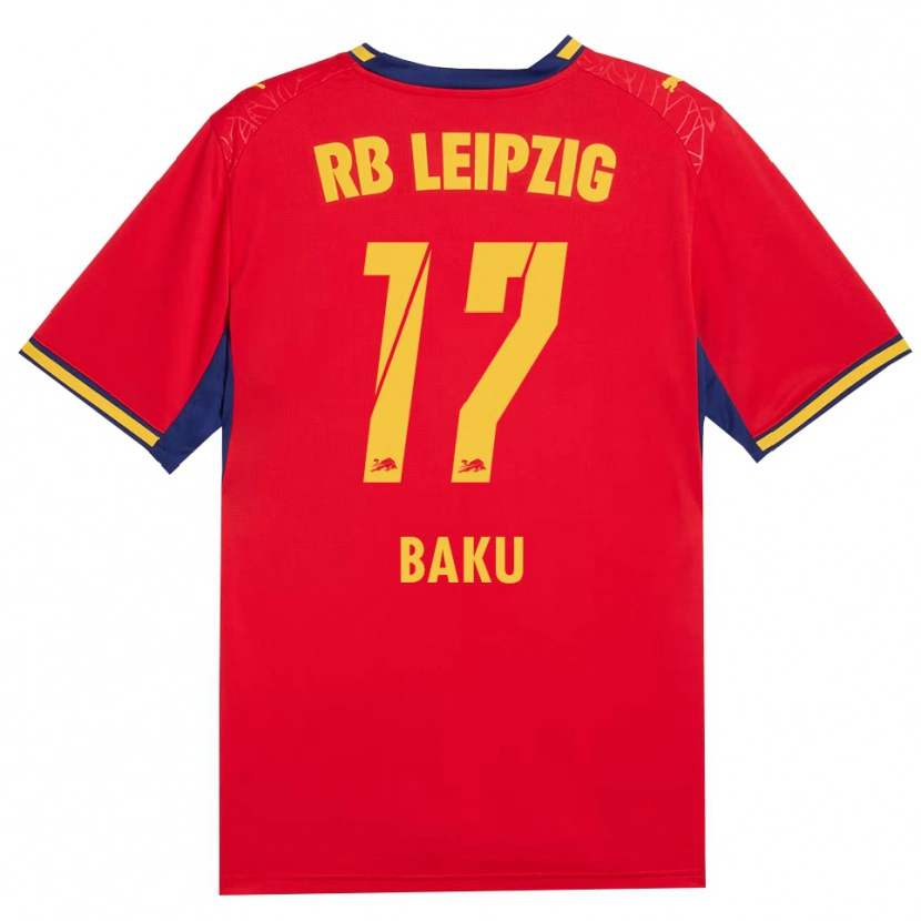 Danxen Dames Ridle Baku #17 Rood Geel Koninklijk Blauw Uitshirt Uittenue 2026/27 T-Shirt België