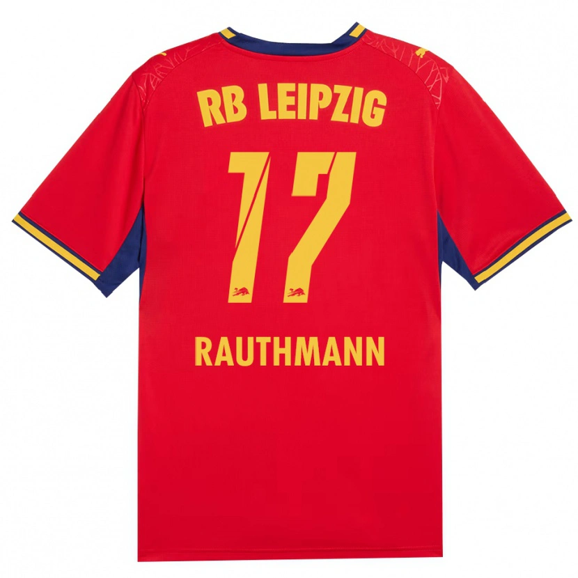 Danxen Dames Nick Rauthmann #17 Rood Geel Koninklijk Blauw Uitshirt Uittenue 2026/27 T-Shirt België