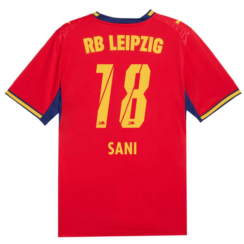 Danxen Dames Suleman Sani #18 Rood Geel Koninklijk Blauw Uitshirt Uittenue 2026/27 T-Shirt België