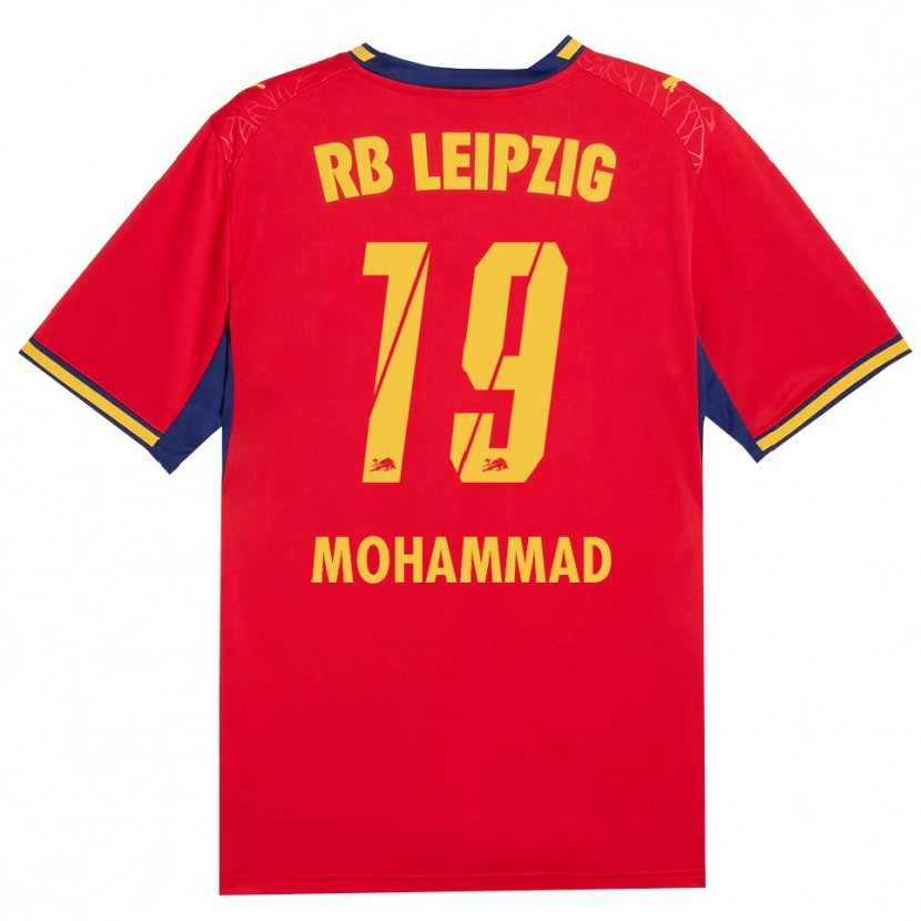 Danxen Dames Sammy Mohammad #19 Rood Geel Koninklijk Blauw Uitshirt Uittenue 2026/27 T-Shirt België