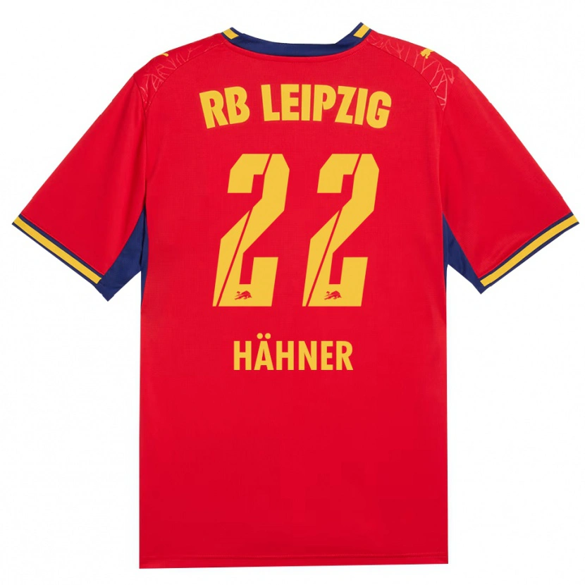 Danxen Dames Elian Hähner #22 Rood Geel Koninklijk Blauw Uitshirt Uittenue 2026/27 T-Shirt België