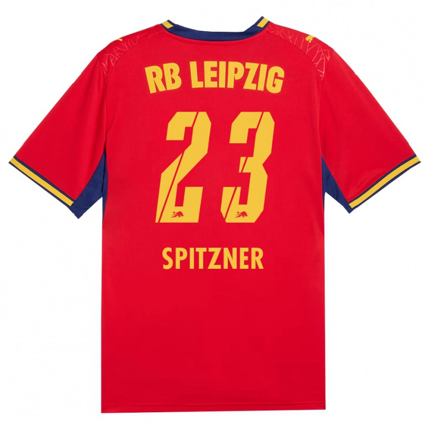 Danxen Dames Kyra Spitzner #23 Rood Geel Koninklijk Blauw Uitshirt Uittenue 2026/27 T-Shirt België