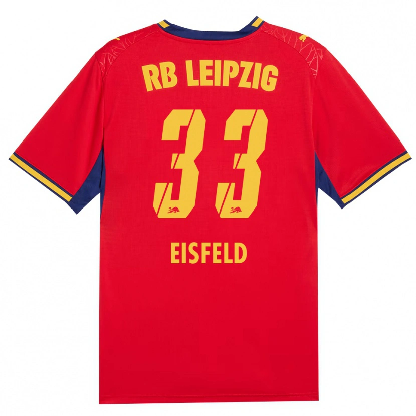 Danxen Dames Tom Eisfeld #33 Rood Geel Koninklijk Blauw Uitshirt Uittenue 2026/27 T-Shirt België