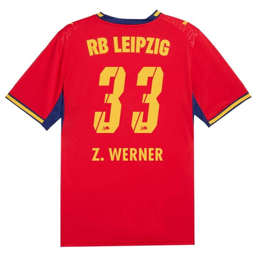 Danxen Dames Zoé Werner #33 Rood Geel Koninklijk Blauw Uitshirt Uittenue 2026/27 T-Shirt België