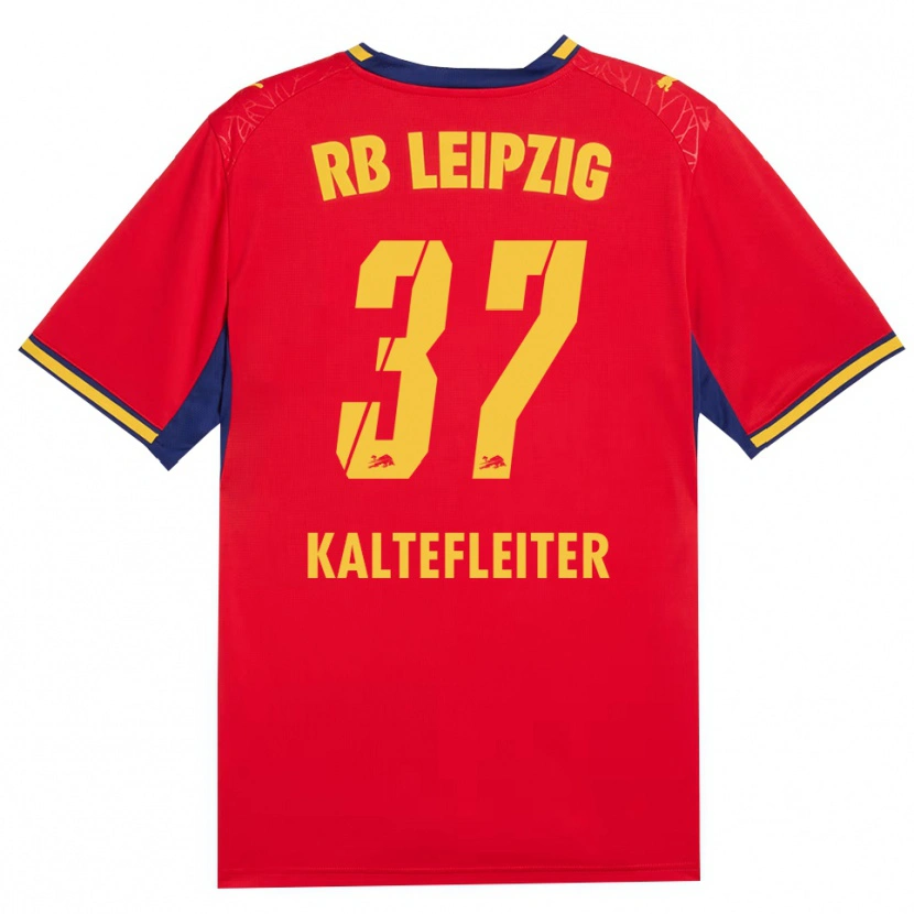 Danxen Dames Benno Kaltefleiter #37 Rood Geel Koninklijk Blauw Uitshirt Uittenue 2026/27 T-Shirt België