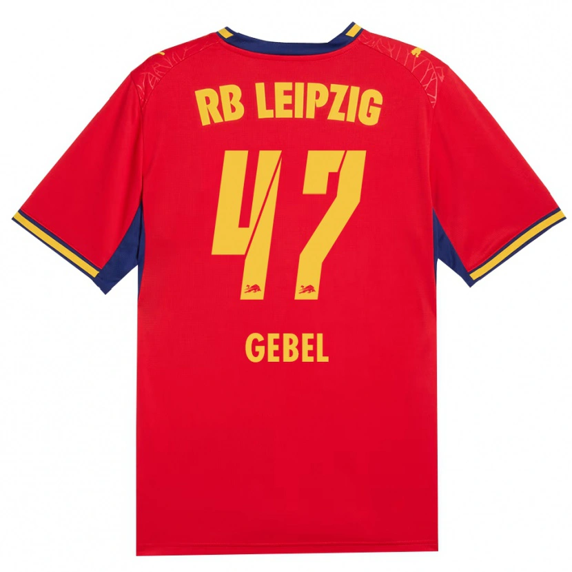 Danxen Dames Viggo Gebel #47 Rood Geel Koninklijk Blauw Uitshirt Uittenue 2026/27 T-Shirt België