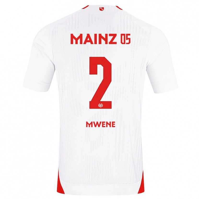 Danxen Dames Phillipp Mwene #2 Wit Rood Geel Uitshirt Uittenue 2026/27 T-Shirt België