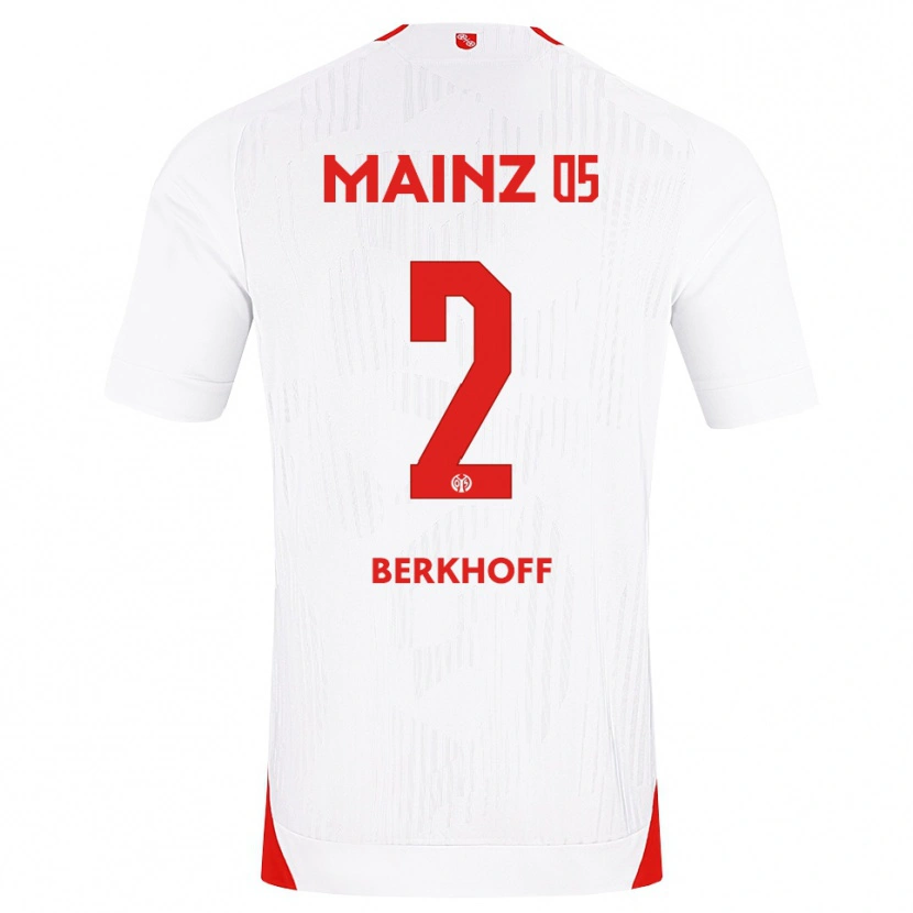 Danxen Dames Jonas Berkhoff #2 Wit Rood Geel Uitshirt Uittenue 2026/27 T-Shirt België