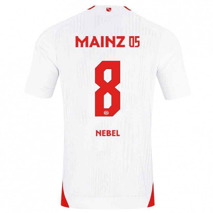 Danxen Dames Paul Nebel #8 Wit Rood Geel Uitshirt Uittenue 2026/27 T-Shirt België