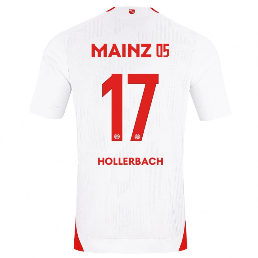 Danxen Dames Benedict Hollerbach #17 Wit Rood Geel Uitshirt Uittenue 2026/27 T-Shirt België