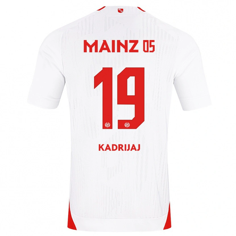 Danxen Dames Smail Kadrijaj #19 Wit Rood Geel Uitshirt Uittenue 2026/27 T-Shirt België