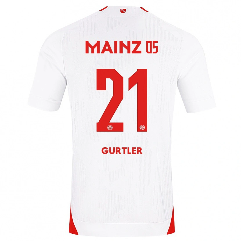 Danxen Dames Lisa Gürtler #21 Wit Rood Geel Uitshirt Uittenue 2026/27 T-Shirt België