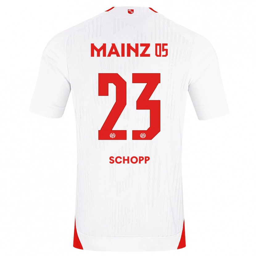 Danxen Dames Konstantin Schopp #23 Wit Rood Geel Uitshirt Uittenue 2026/27 T-Shirt België
