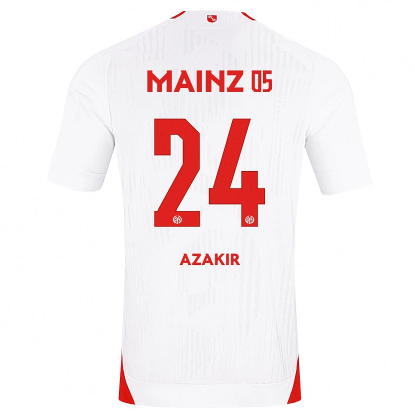Danxen Dames Dennis Azakir #24 Wit Rood Geel Uitshirt Uittenue 2026/27 T-Shirt België