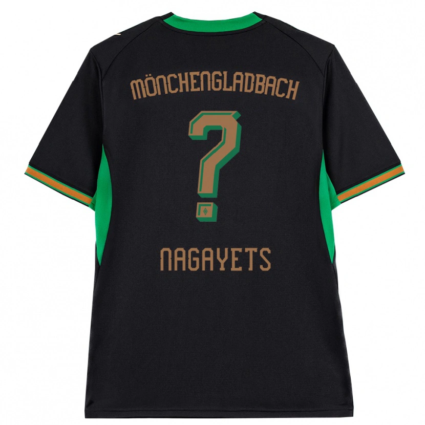 Danxen Dames Ivan Nagayets #0 Zwart Oranje Groen Bruin Uitshirt Uittenue 2026/27 T-Shirt België