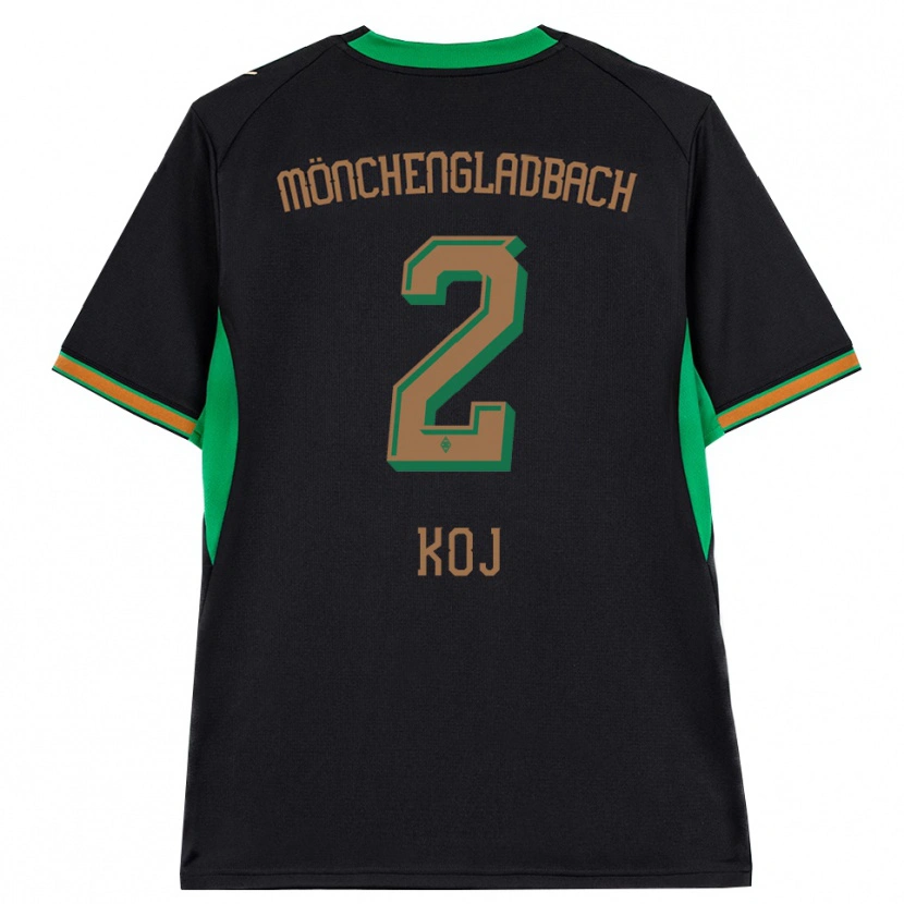Danxen Dames Julia Koj #2 Zwart Oranje Groen Bruin Uitshirt Uittenue 2026/27 T-Shirt België