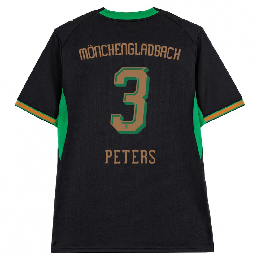 Danxen Dames Nils Peters #3 Zwart Oranje Groen Bruin Uitshirt Uittenue 2026/27 T-Shirt België
