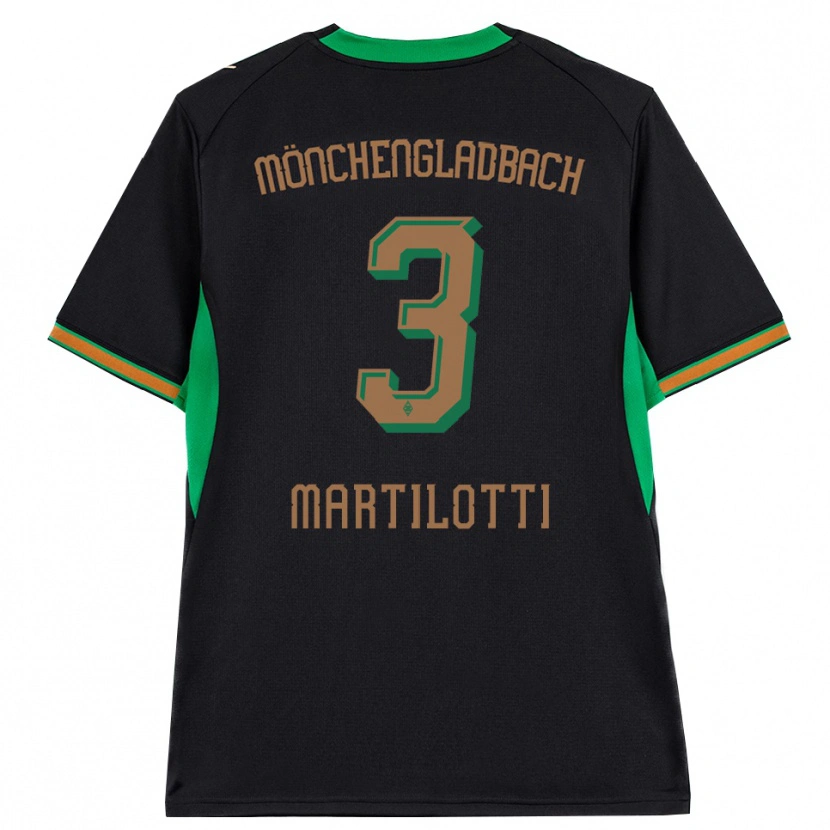 Danxen Dames Francesco Martilotti #3 Zwart Oranje Groen Bruin Uitshirt Uittenue 2026/27 T-Shirt België