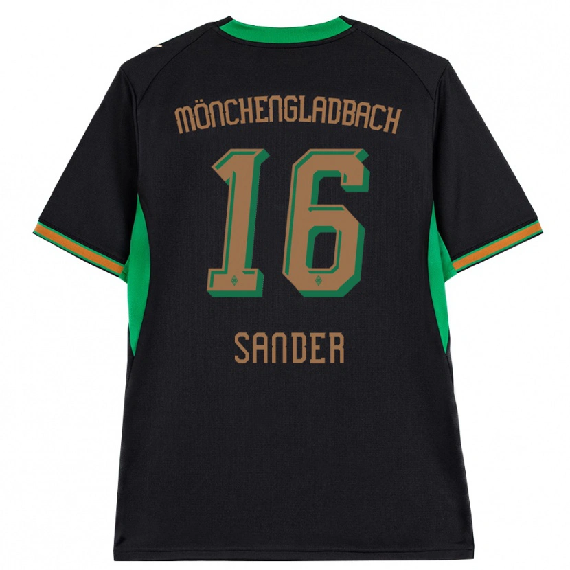 Danxen Dames Philipp Sander #16 Zwart Oranje Groen Bruin Uitshirt Uittenue 2026/27 T-Shirt België