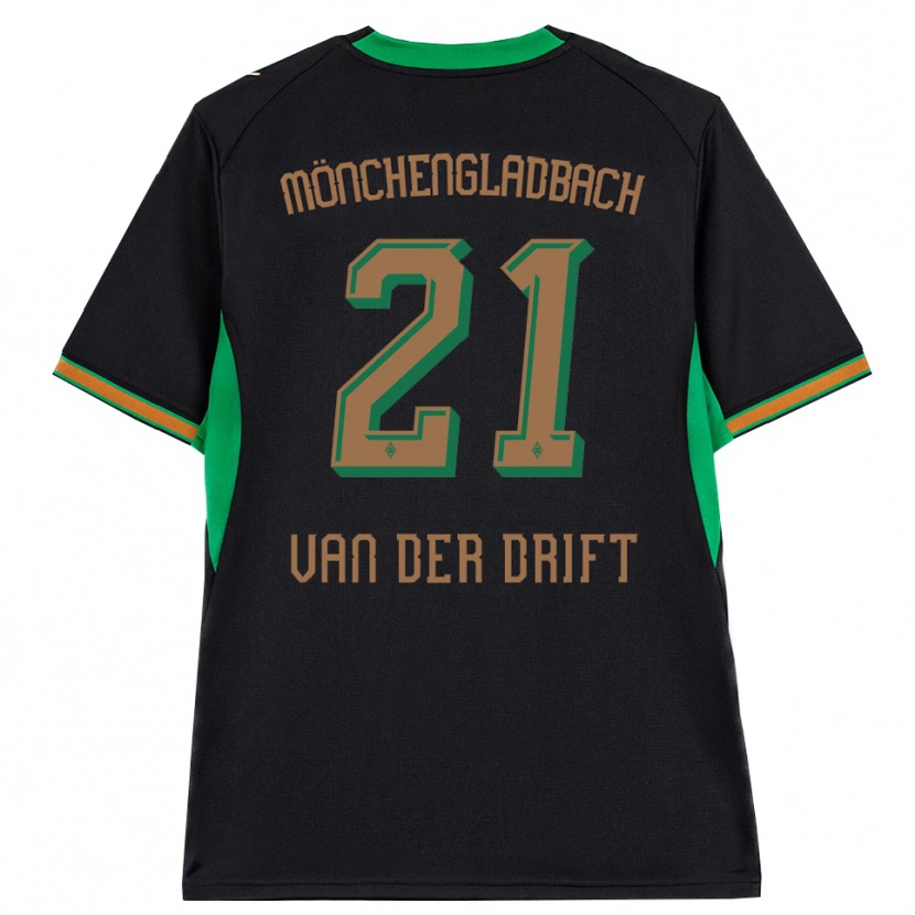 Danxen Dames Suus Van Der Drift #21 Zwart Oranje Groen Bruin Uitshirt Uittenue 2026/27 T-Shirt België