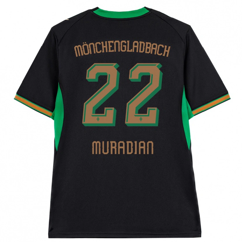 Danxen Dames Artem Muradyan #22 Zwart Oranje Groen Bruin Uitshirt Uittenue 2026/27 T-Shirt België