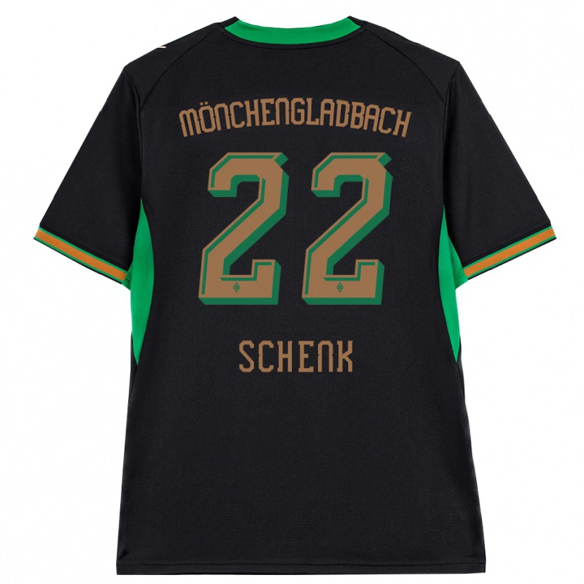 Danxen Dames Isabel Schenk #22 Zwart Oranje Groen Bruin Uitshirt Uittenue 2026/27 T-Shirt België