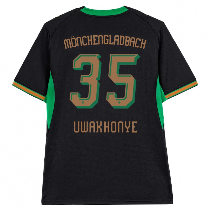 Danxen Dames Josiah Uwakhonye #35 Zwart Oranje Groen Bruin Uitshirt Uittenue 2026/27 T-Shirt België