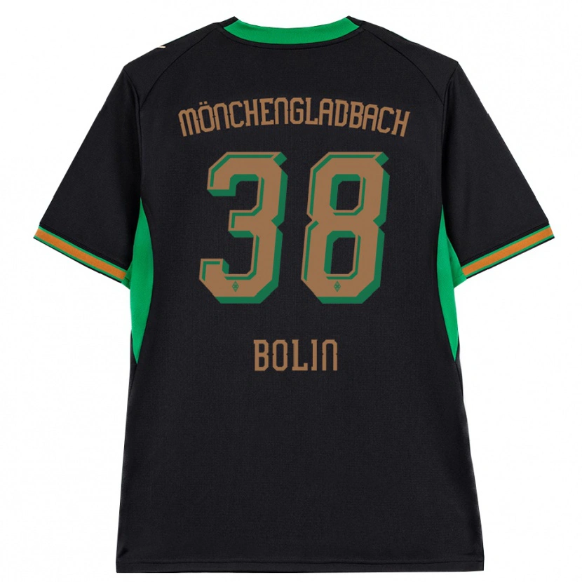 Danxen Dames Hugo Bolin #38 Zwart Oranje Groen Bruin Uitshirt Uittenue 2026/27 T-Shirt België