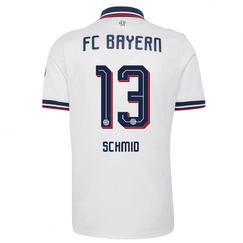 Danxen Dames Leopold Schmid #13 Wit Grijs Rood Uitshirt Uittenue 2026/27 T-Shirt België
