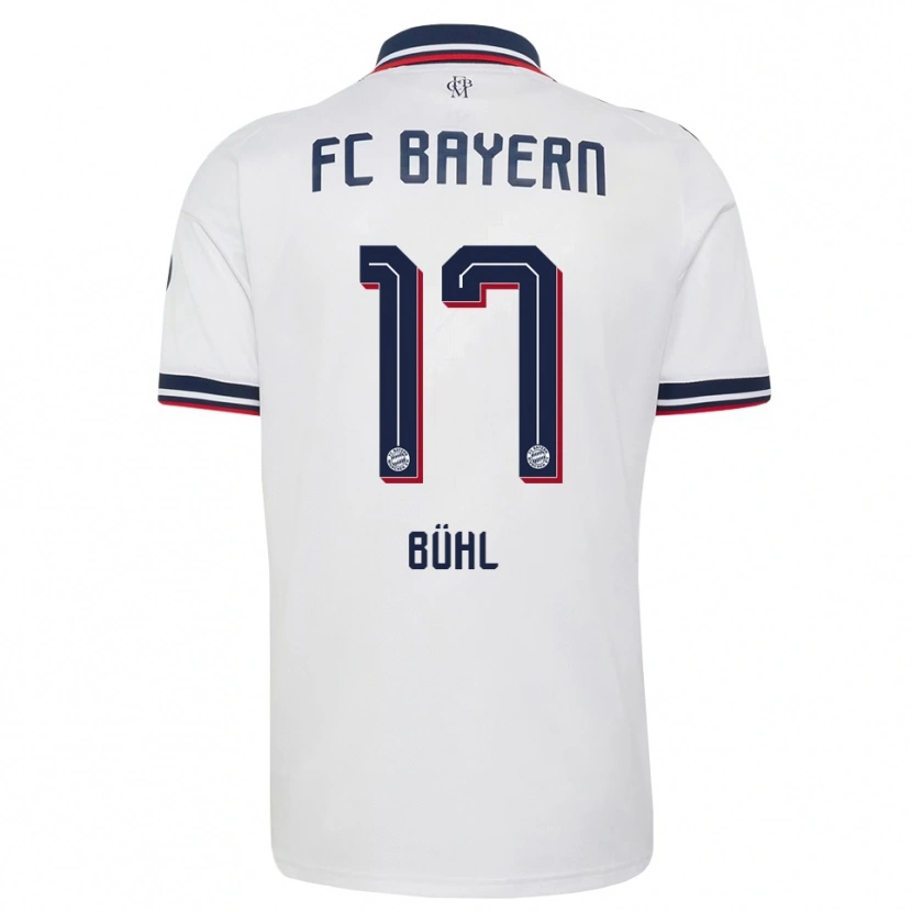 Danxen Dames Klara Bühl #17 Wit Grijs Rood Uitshirt Uittenue 2026/27 T-Shirt België