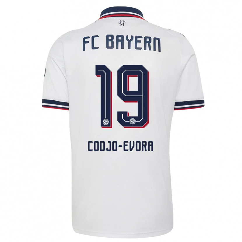 Danxen Dames Noah Codjo-Evora #19 Wit Grijs Rood Uitshirt Uittenue 2026/27 T-Shirt België