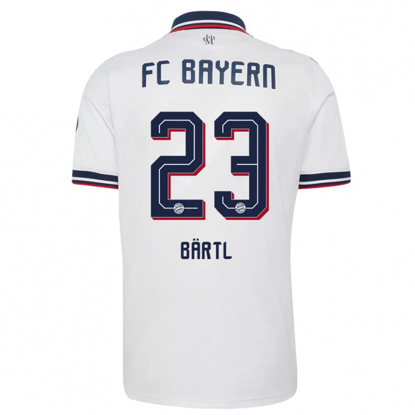 Danxen Dames Jannis Bärtl #23 Wit Grijs Rood Uitshirt Uittenue 2026/27 T-Shirt België