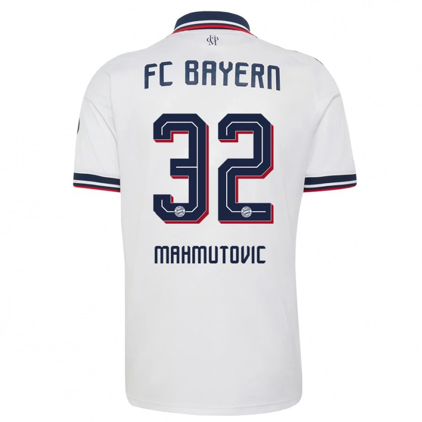 Danxen Dames Ena Mahmutovic #32 Wit Grijs Rood Uitshirt Uittenue 2026/27 T-Shirt België