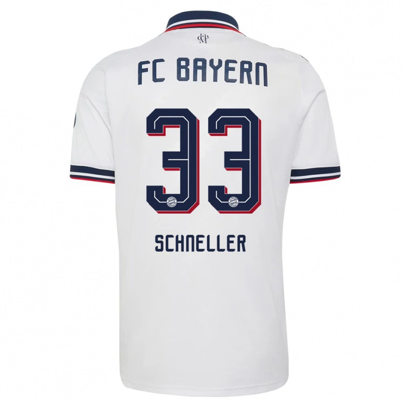 Danxen Dames Lukas Schneller #33 Wit Grijs Rood Uitshirt Uittenue 2026/27 T-Shirt België