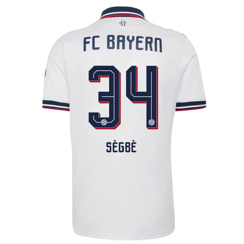 Danxen Dames Désiré Sègbè #34 Wit Grijs Rood Uitshirt Uittenue 2026/27 T-Shirt België
