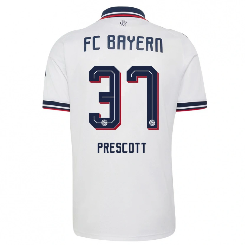 Danxen Dames Leonard Prescott #37 Wit Grijs Rood Uitshirt Uittenue 2026/27 T-Shirt België
